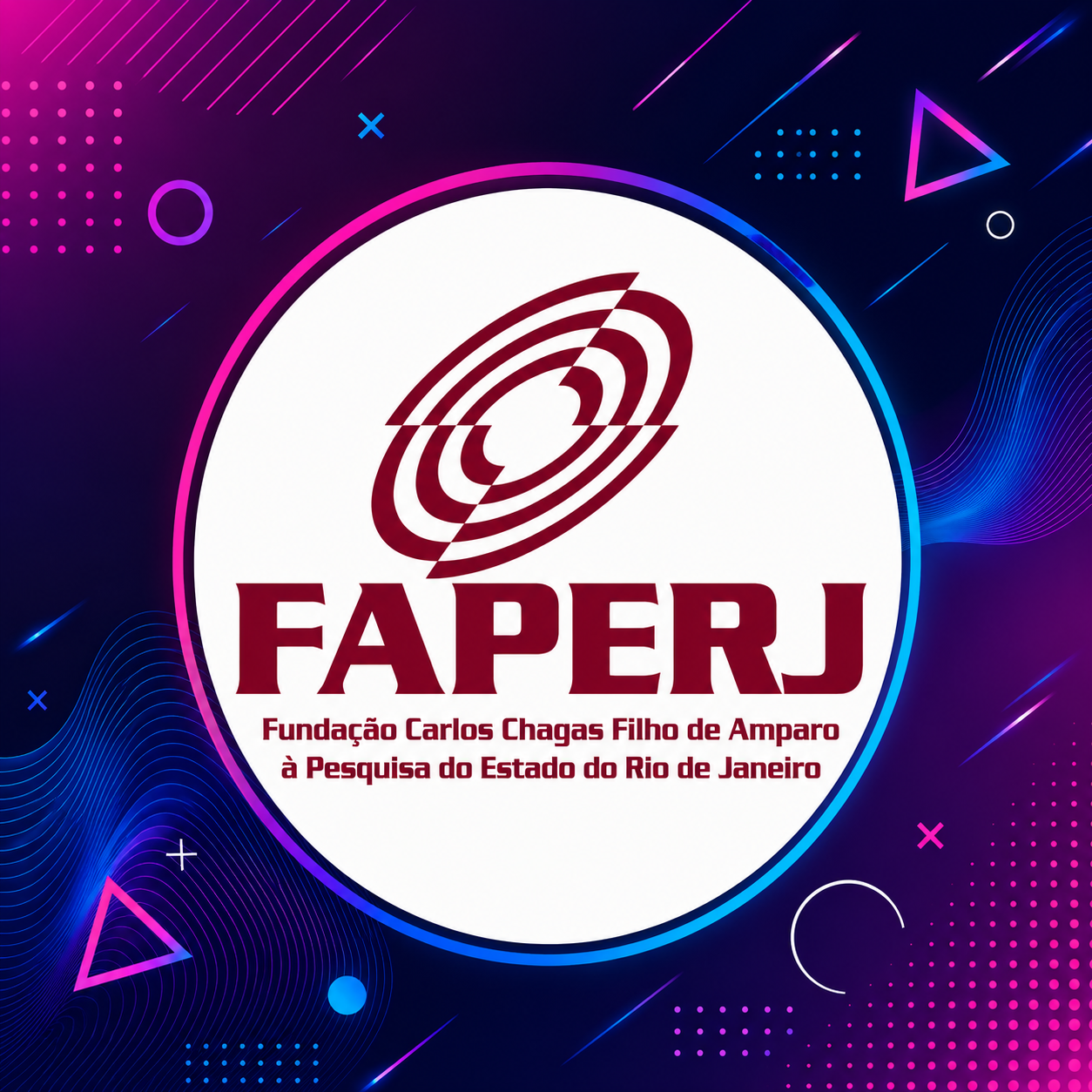 Logo do Programa Jovens Talentos, com apoio da FAPERJ